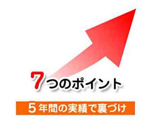 右肩上がりの7つのポイント